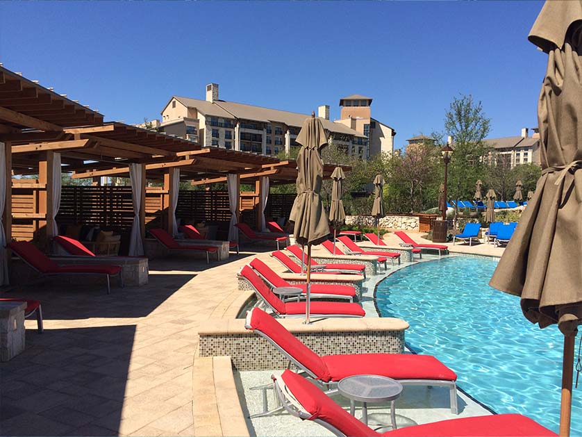 Pool built by Optima Pools for San Antonio Marriott Hotel
